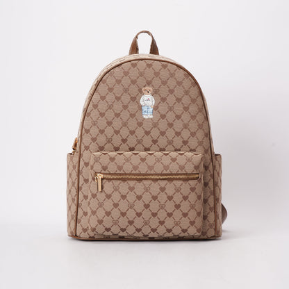 Signare London - B-Loved Big Rucksack on Beige Monogram-0