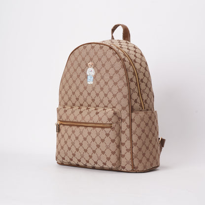 Signare London - B-Loved Big Rucksack on Beige Monogram-4
