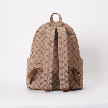 Signare London - B-Loved Big Rucksack on Beige Monogram-1
