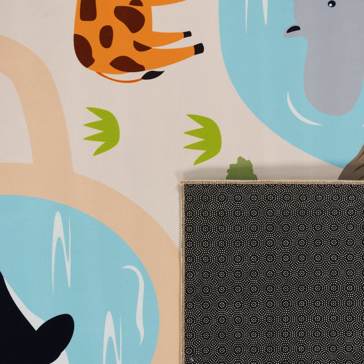Kids Play-Mat Lilo with Wild Animals in Beige-3