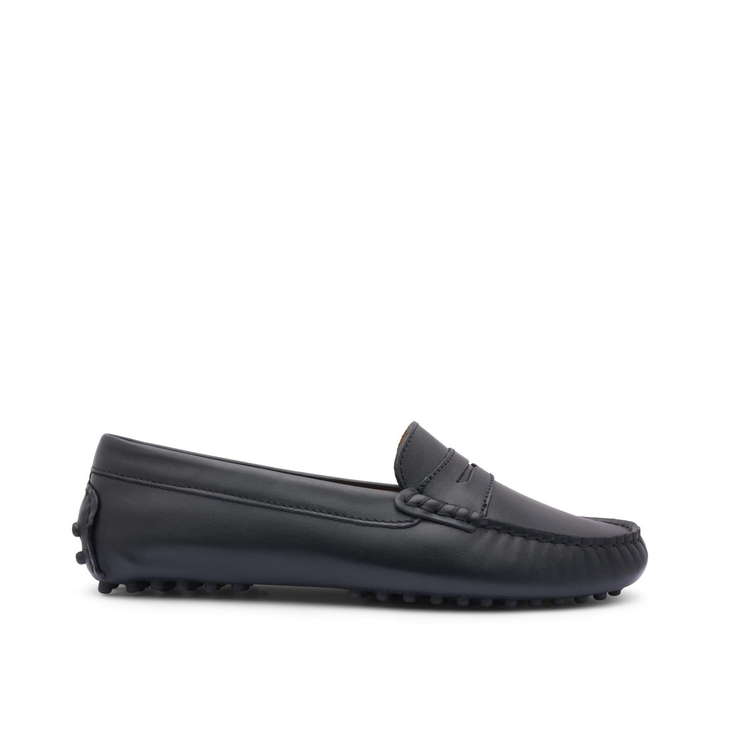 Women's Penny Driving Loafers, black leather-0
