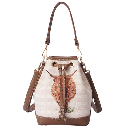 Highland Cow - Bucket Bag-0