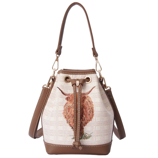 Highland Cow - Bucket Bag-0