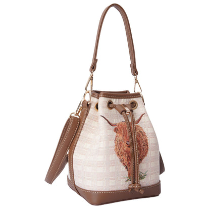 Highland Cow - Bucket Bag-1