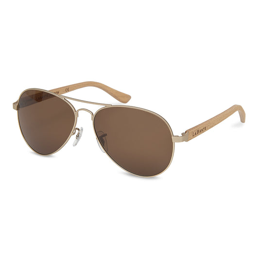 Bailey Beech Aviator Sunglasses in Gold-1