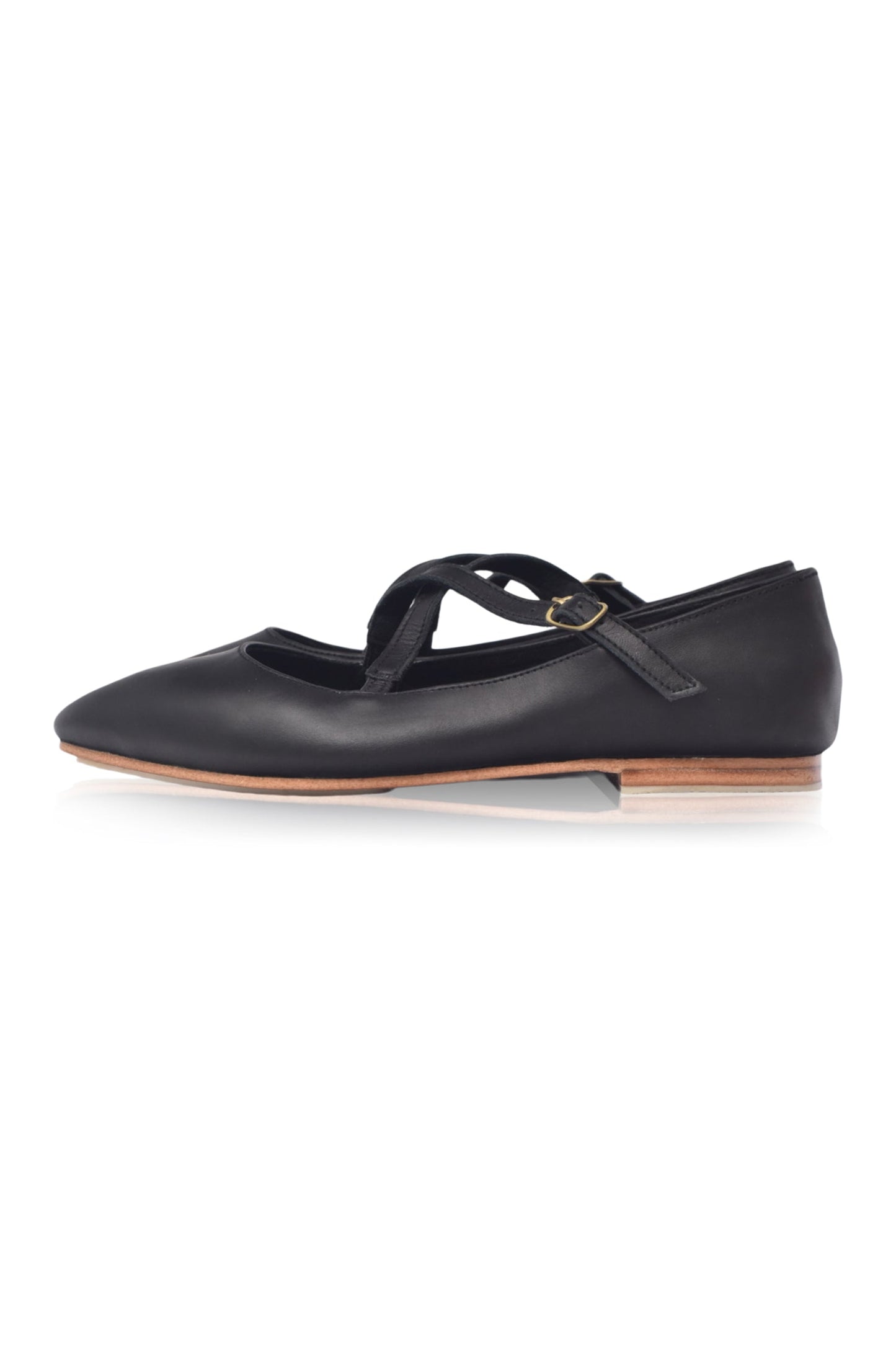 Bella Vita Criss Cross Pointy Toe Flats-4