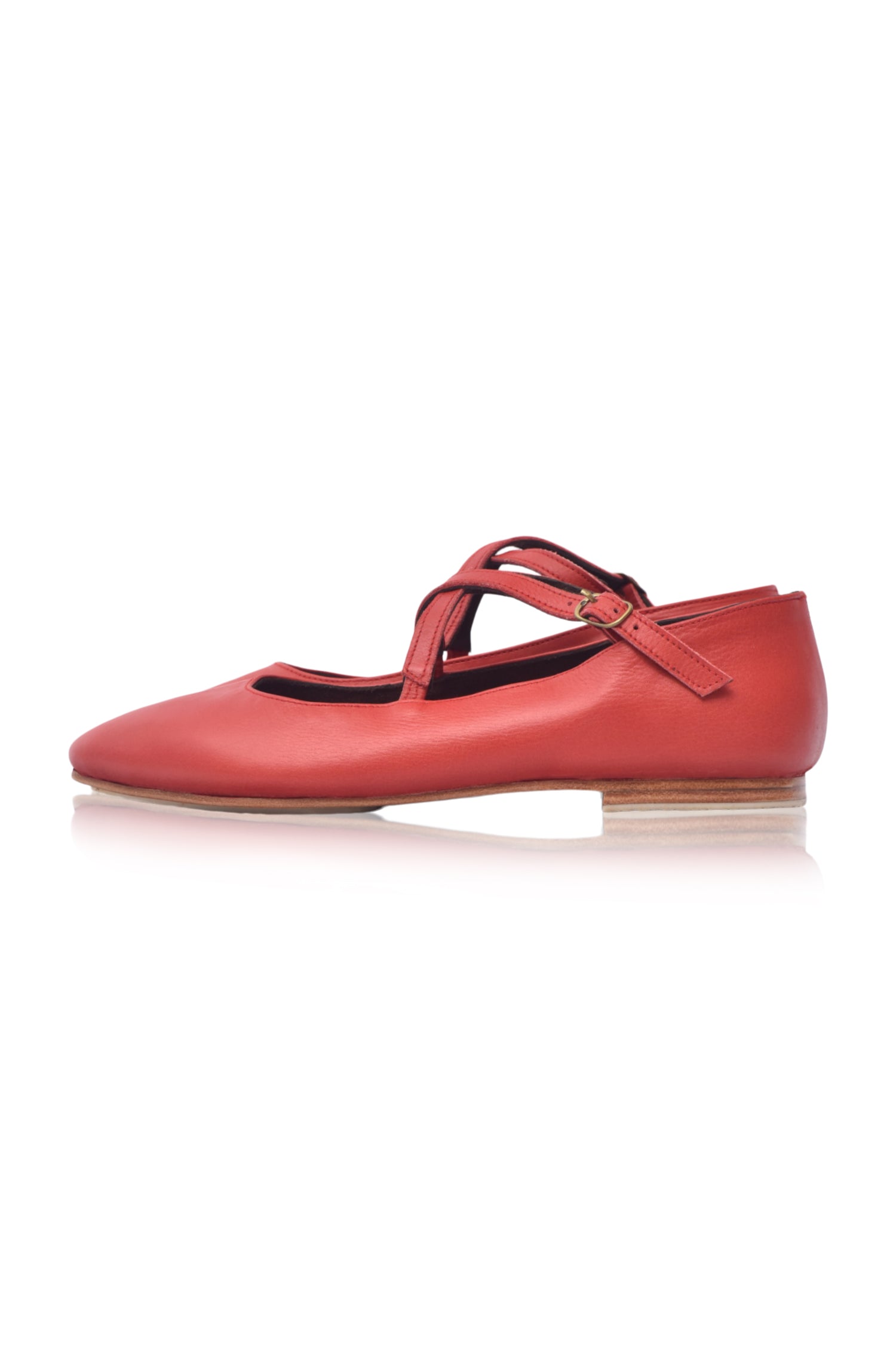 Bella Vita Criss Cross Pointy Toe Flats-5