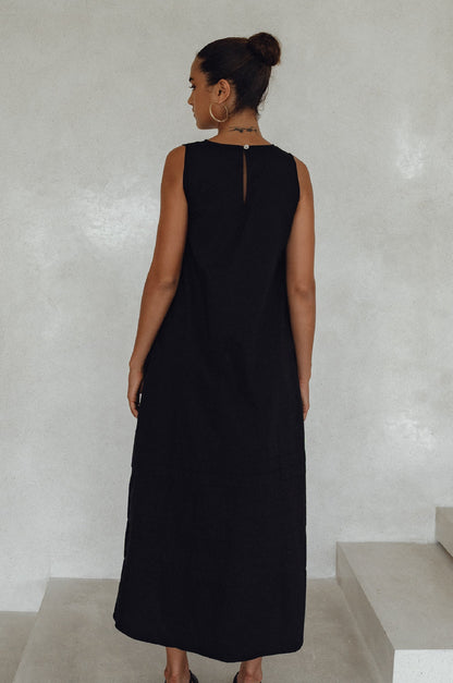 Beloved Cara Slip on Cotton Maxi Dress (Sale)-4