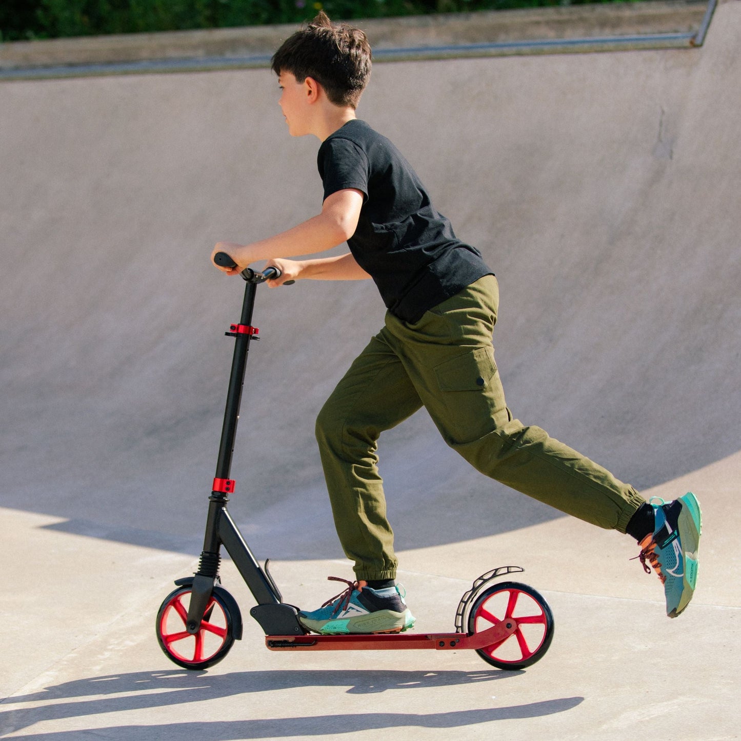 Burgundy - Big 2 Wheel Scooter