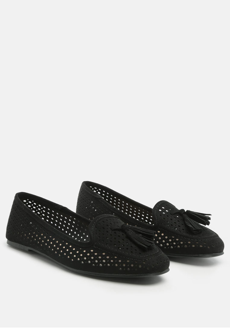 Feet Nest Perforated Microfiber Loafer-2