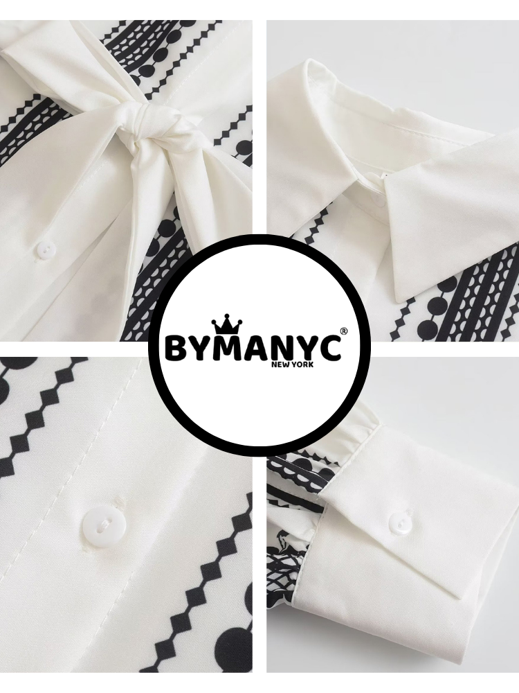 Maxi Dress New Collection BYMANYC ® New York • Black & White Geometric Print-1