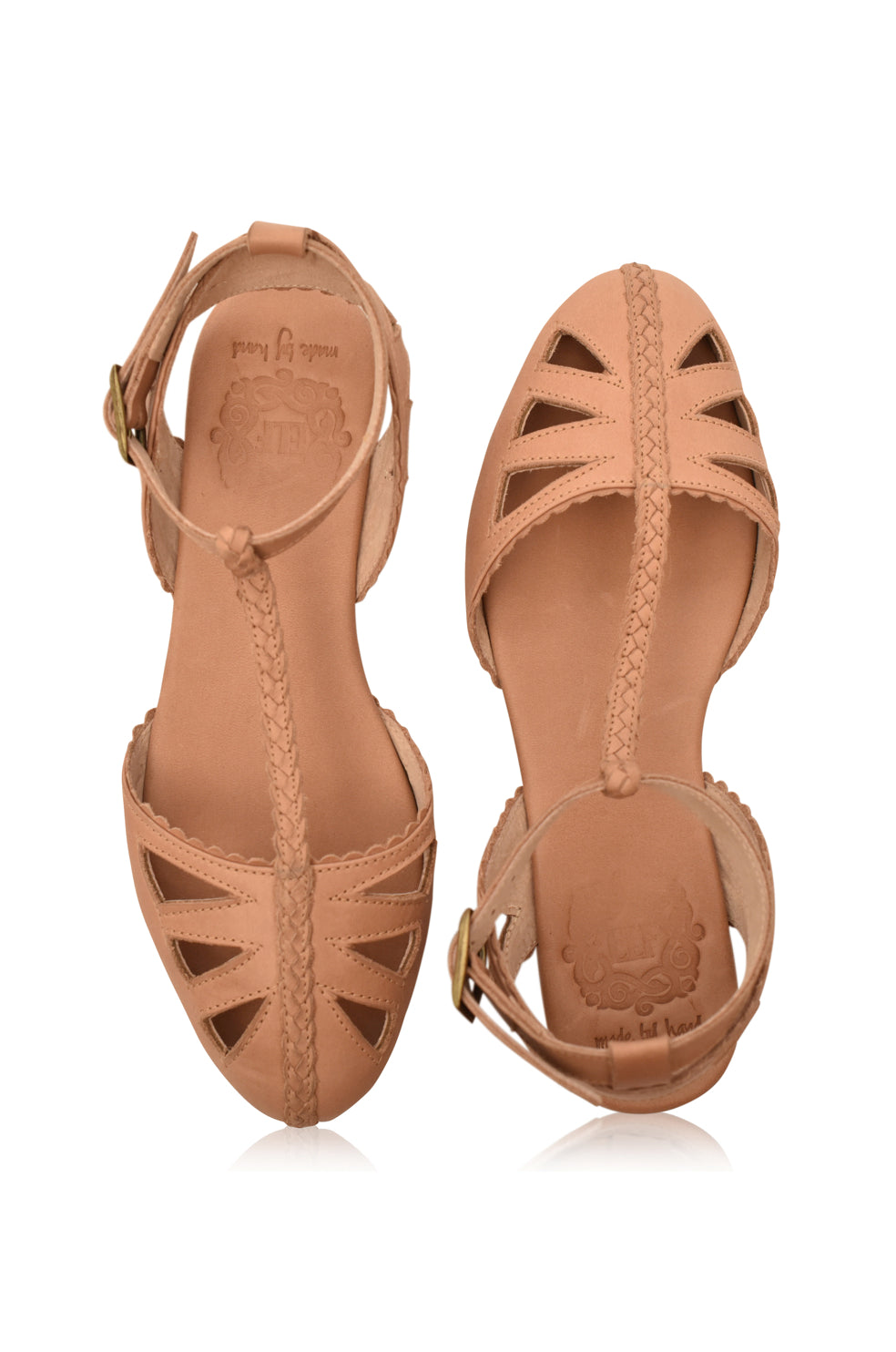 Bounty T-strap Leather Sandals-2
