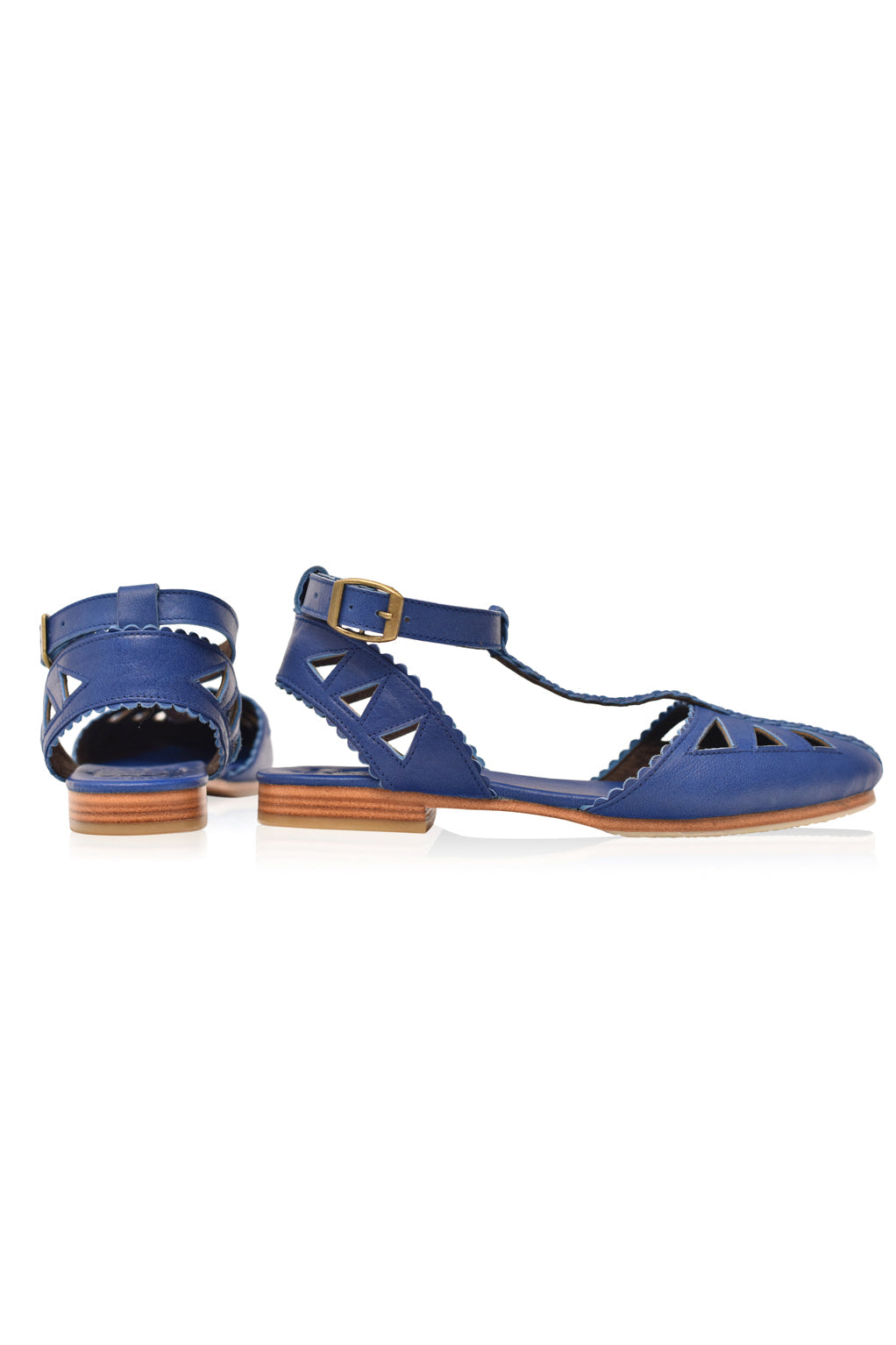 Bounty T-strap Leather Sandals-2