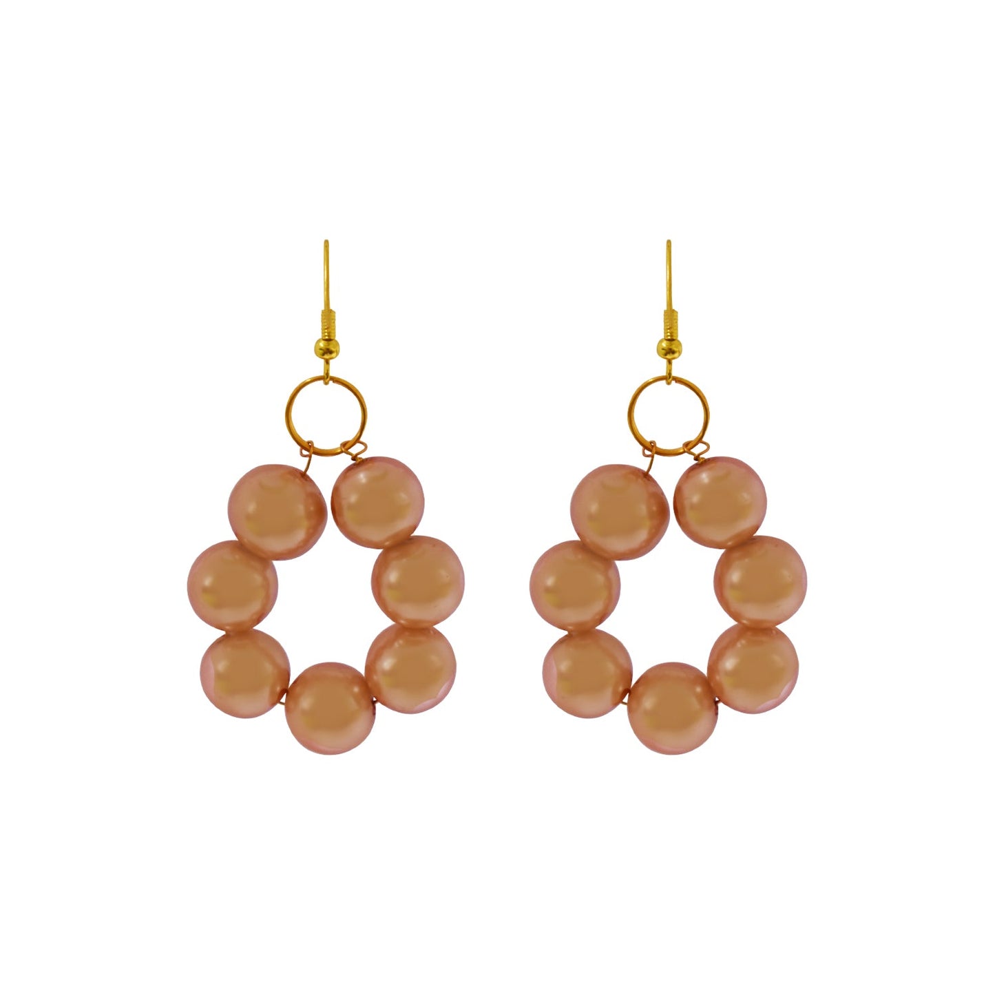 Bronze Glass Pearl Earrings, Glass Pearl Jewelry, Unique Earrings | by lovedbynlanla