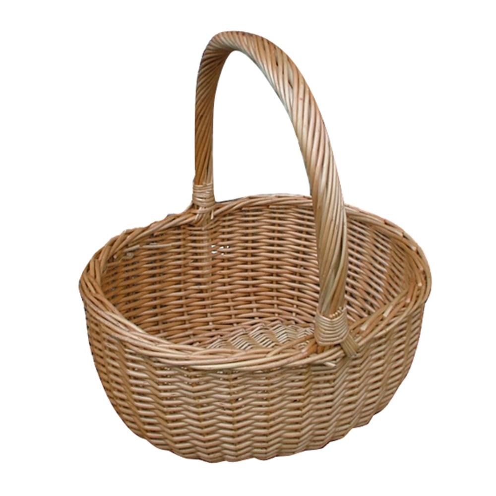 Buff Hollander Wicker Shopping Basket-0