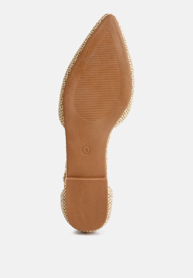 Buqisi Chain Embellished Flat Sandals-3