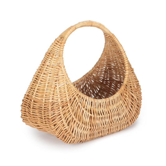 Buff Willow Gondola Wicker Shopping Basket-0