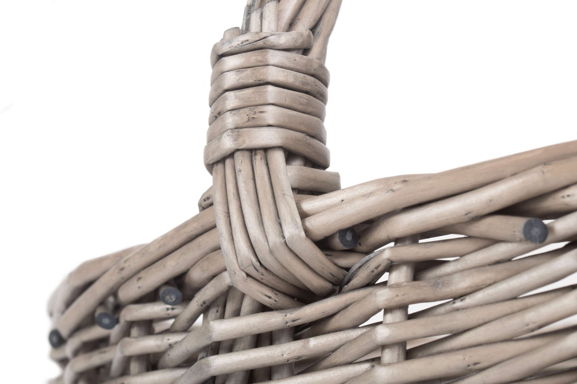 Unlined Antique Wash Wicker Bathroom Shopping Basket-3