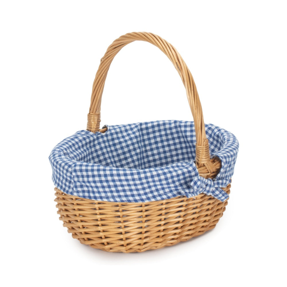 Full Buff Willow Childs Oval Wicker Shopping Basket-0