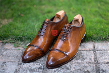 CEO II- Cognac Whole-cut Oxfords-4