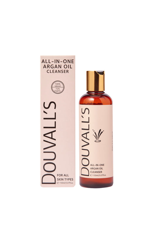Luxury Argan Gift Set containing 150ml argan cleanser and 50ml organic first cold pressed argan oil-1