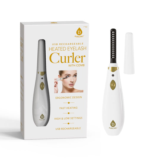 Pursonic Rechargeable Heated Eyelash Curler with Comb-0