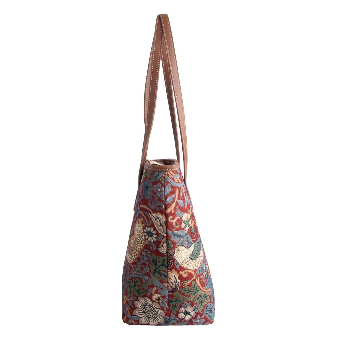 William Morris Strawberry Thief Red - College Bag-1