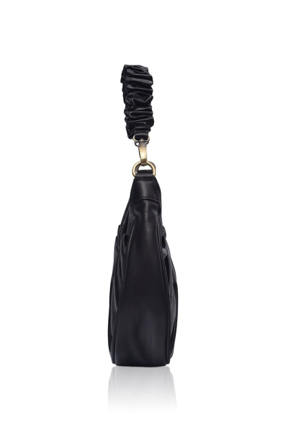 Camille Ruched Leather Bag-4