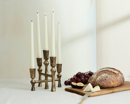 Anya Rustic Iron Candelabra-1