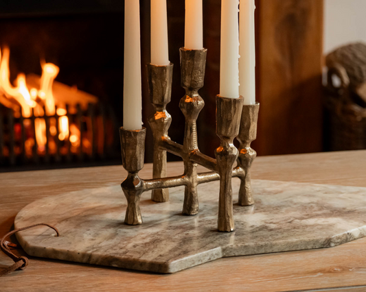 Anya Rustic Iron Candelabra-0