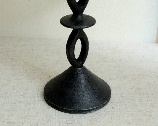 Cessna Black Candle Holder Irregular Shape-1