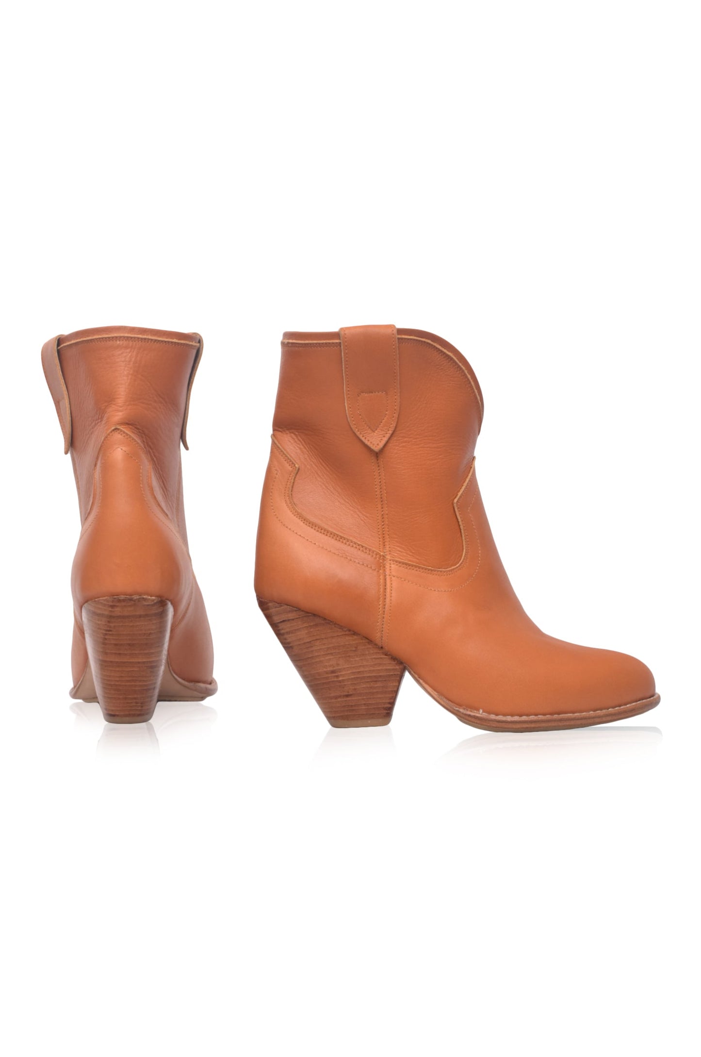 Charro Cowboy Leather Boots-4