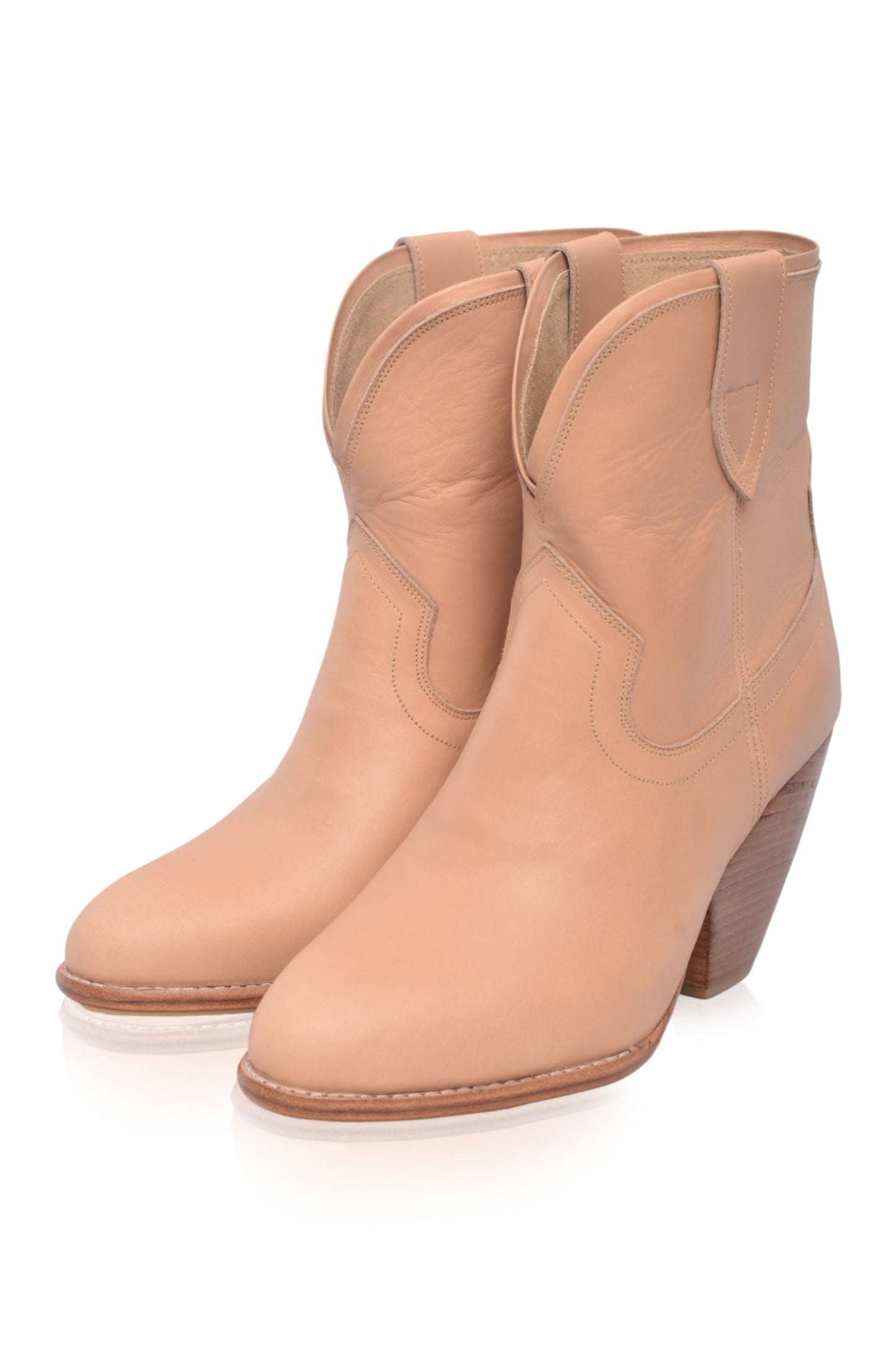 Charro Cowboy Leather Boots-3