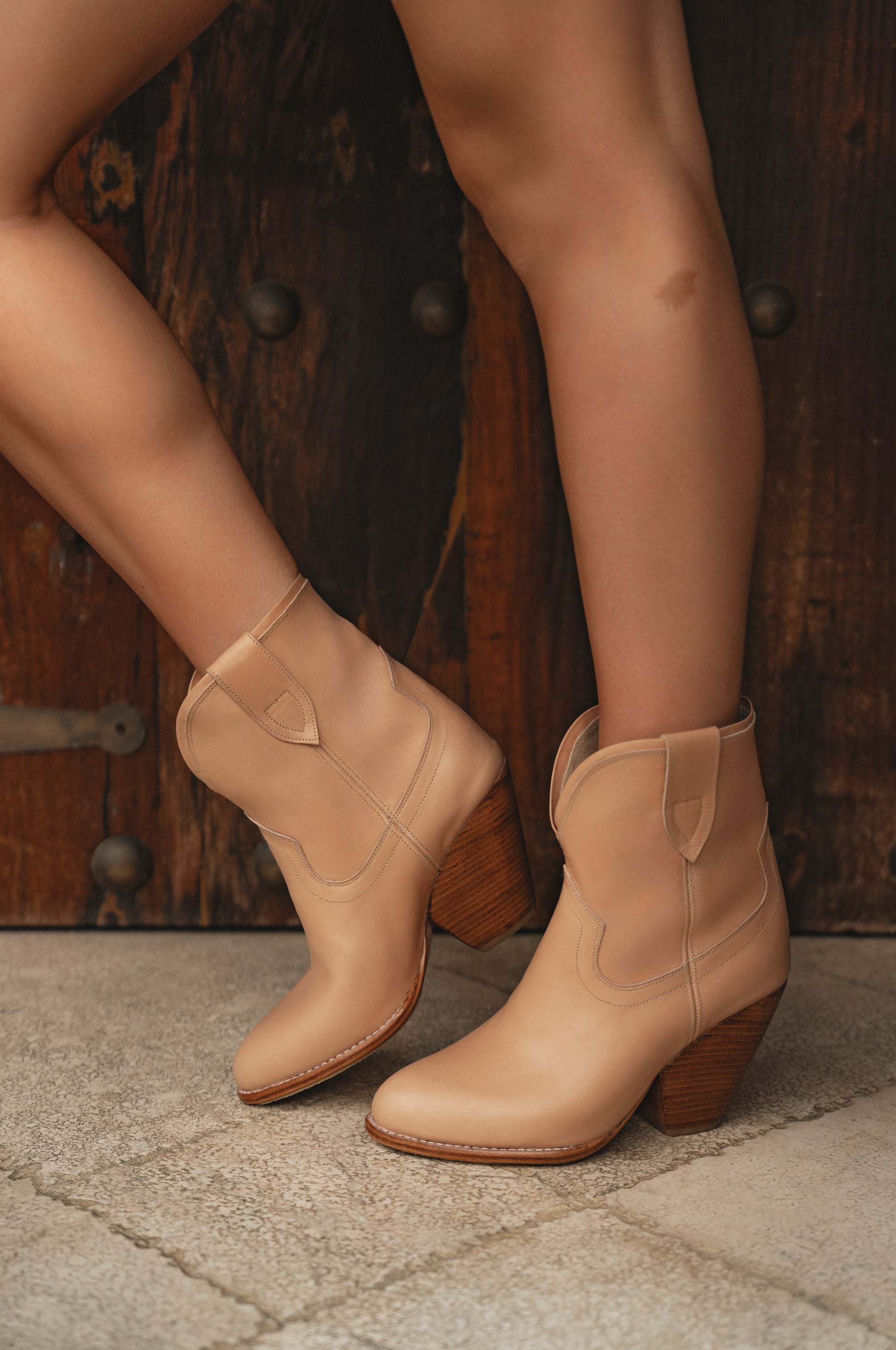 Charro Cowboy Leather Boots-0