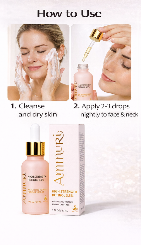 High Strength Retinol 3.5% Serum for Anti-Ageing & Skin Firming | Ammuri-3
