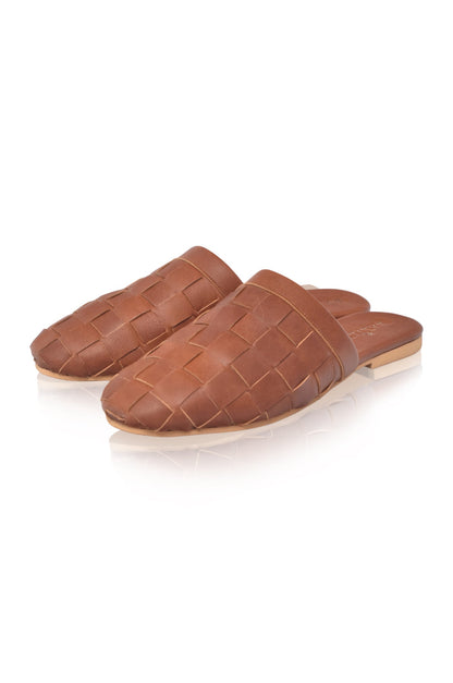 Clementine Leather Slides-3