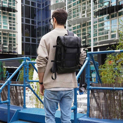 Colonel Vegan Water Resistant Backpack with Laptop Compartment-2