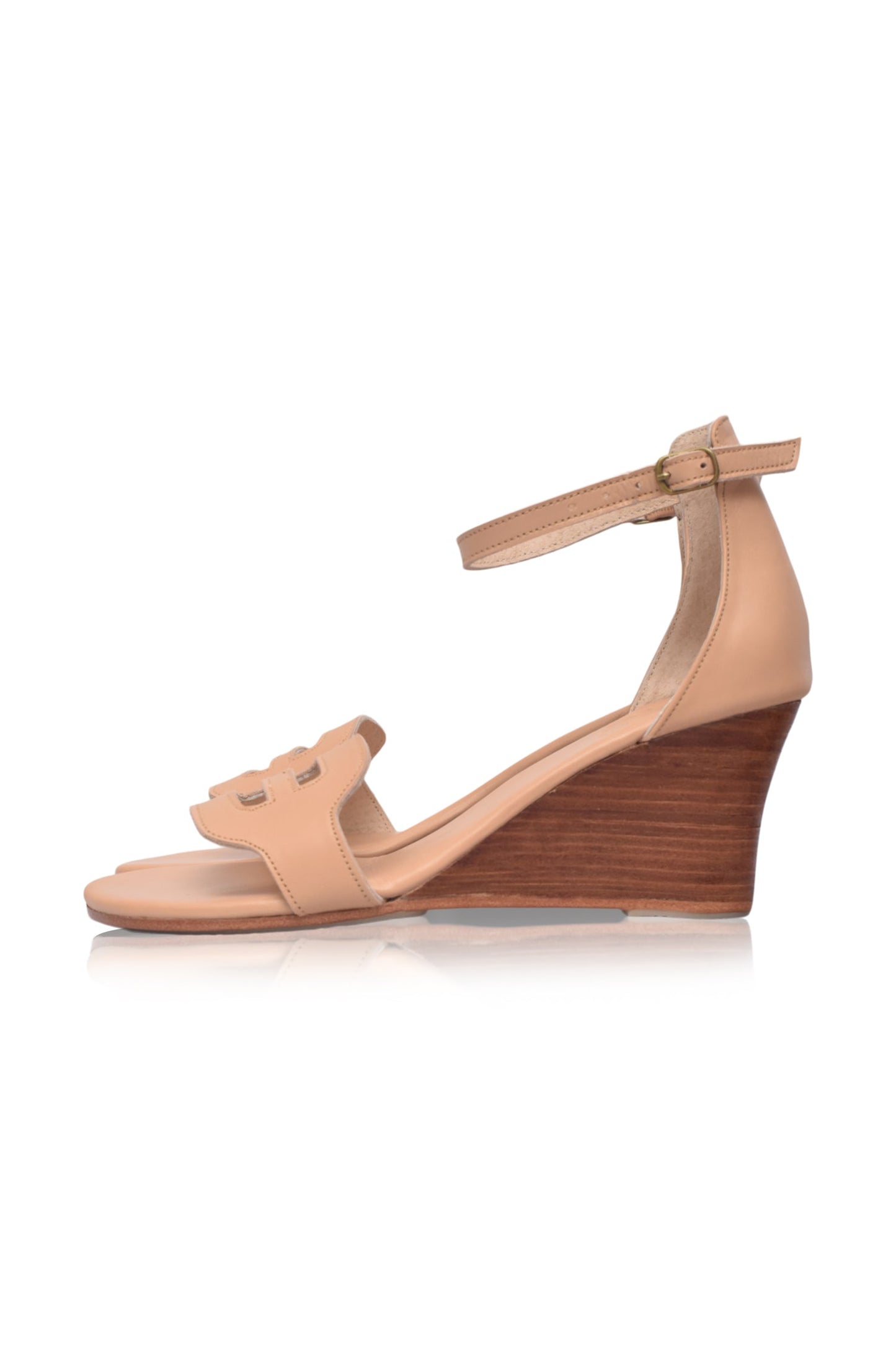 Como Leather Wedge Sandals-6