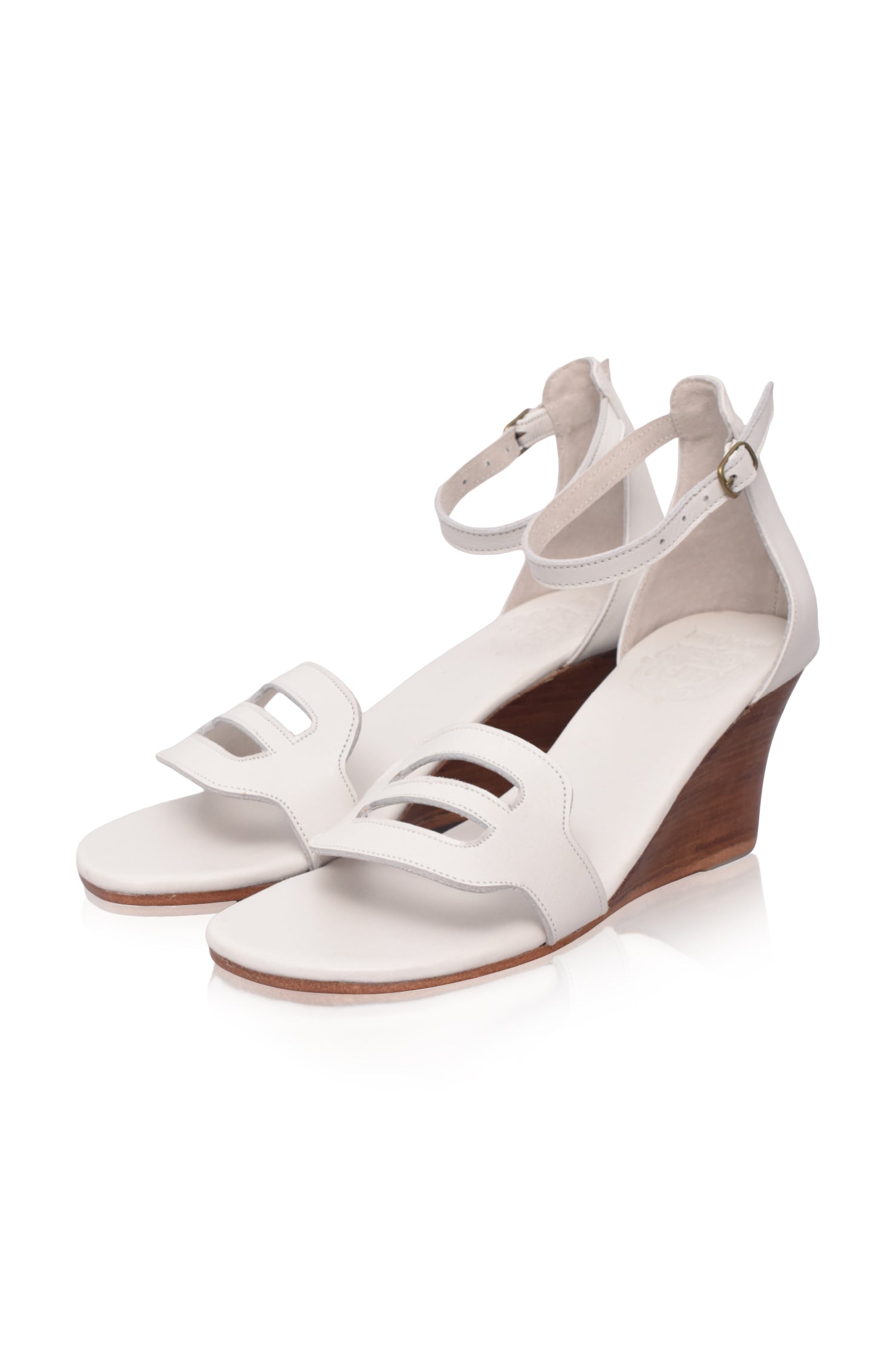 Como Leather Wedge Sandals-3