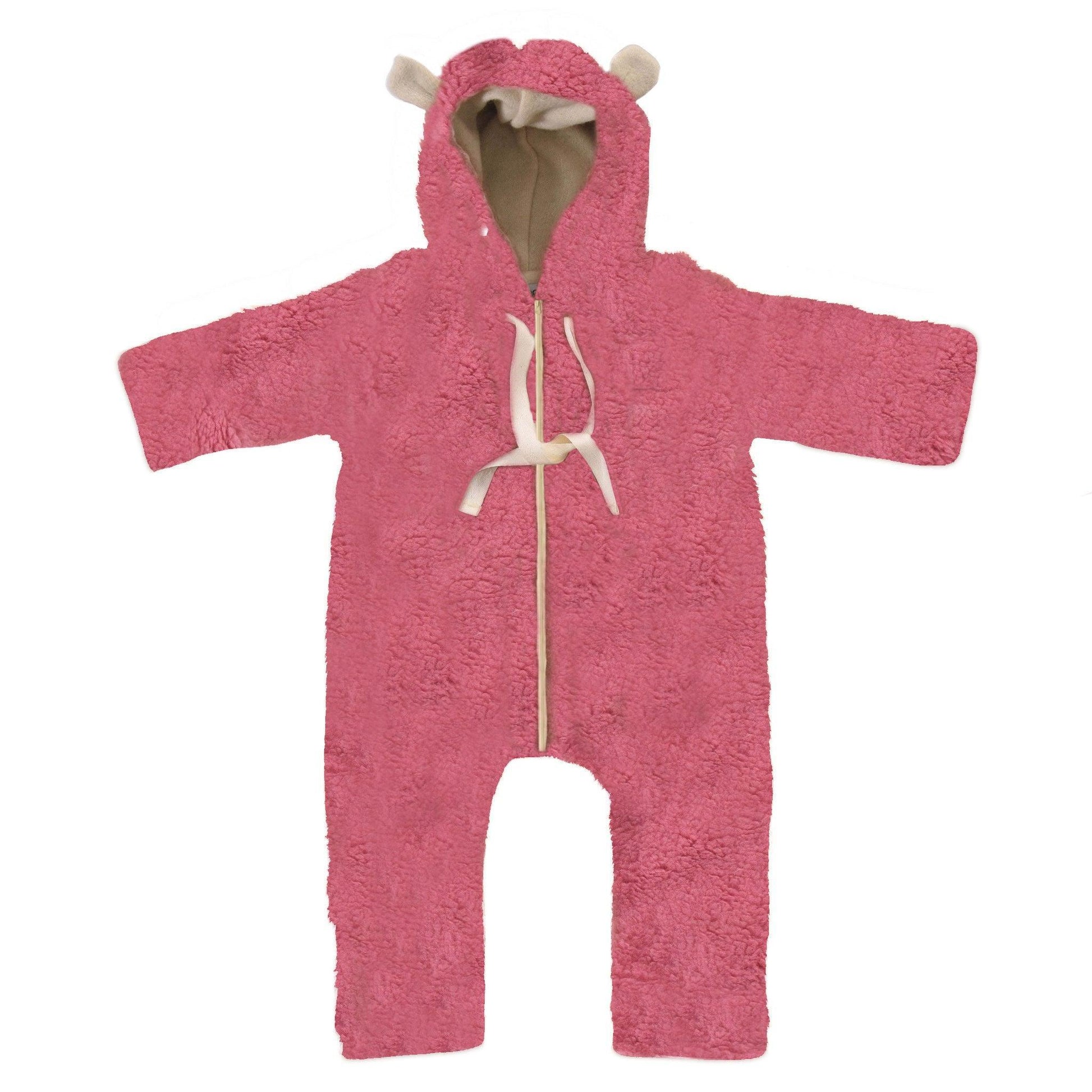 Baby/Kid Virgin Wool Overall - Pink-0