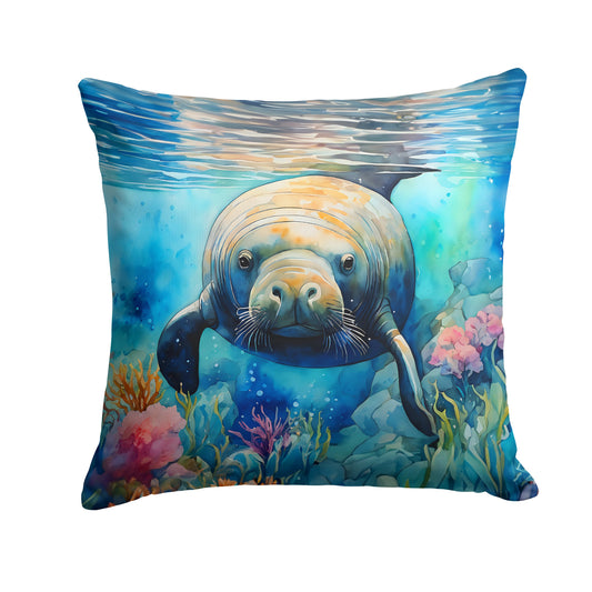 Manatee Throw Pillow-0