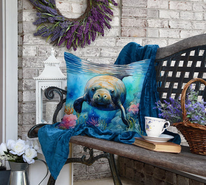 Manatee Throw Pillow-3