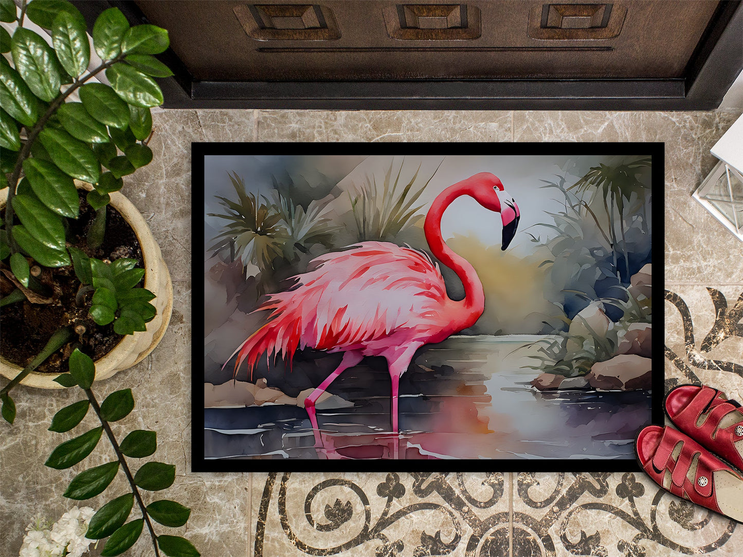 Flamingo Doormat-2