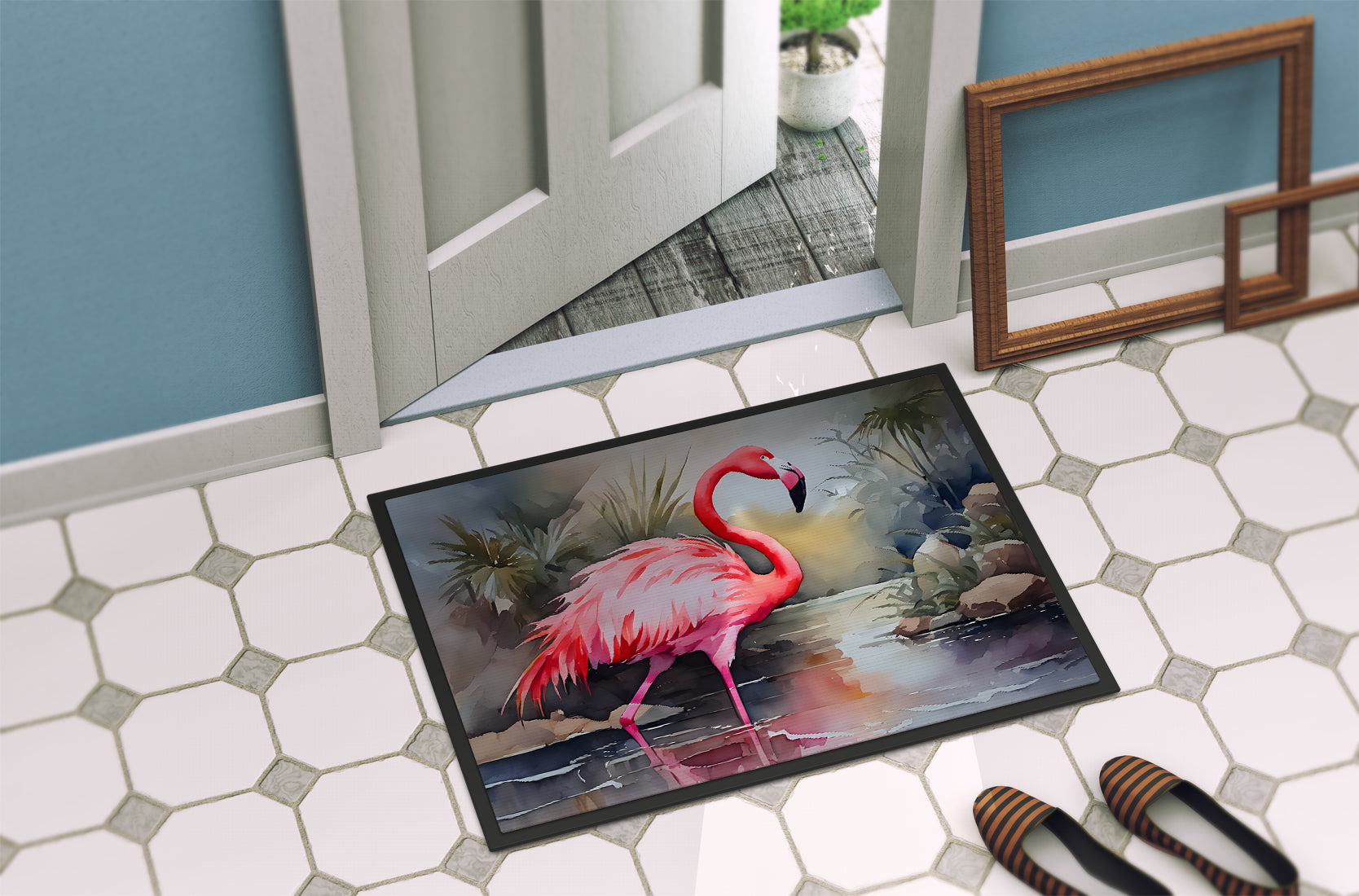 Flamingo Doormat-3