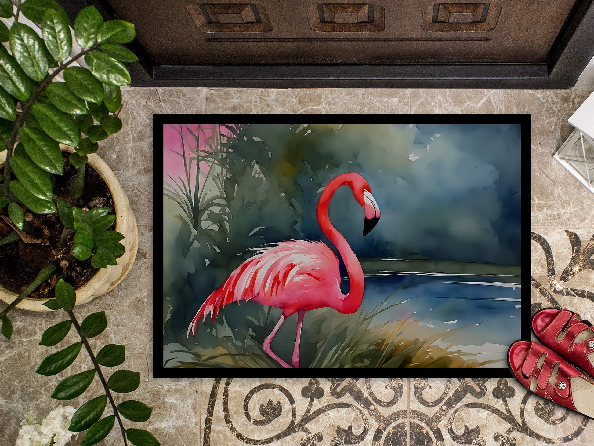 Flamingo Doormat-2