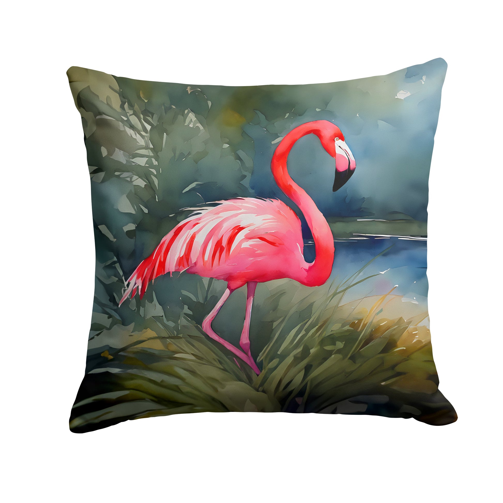 Flamingo Throw Pillow-0