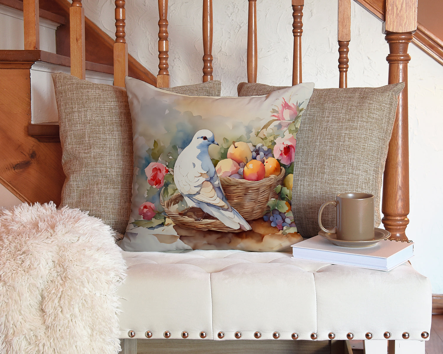 Dove Throw Pillow-2
