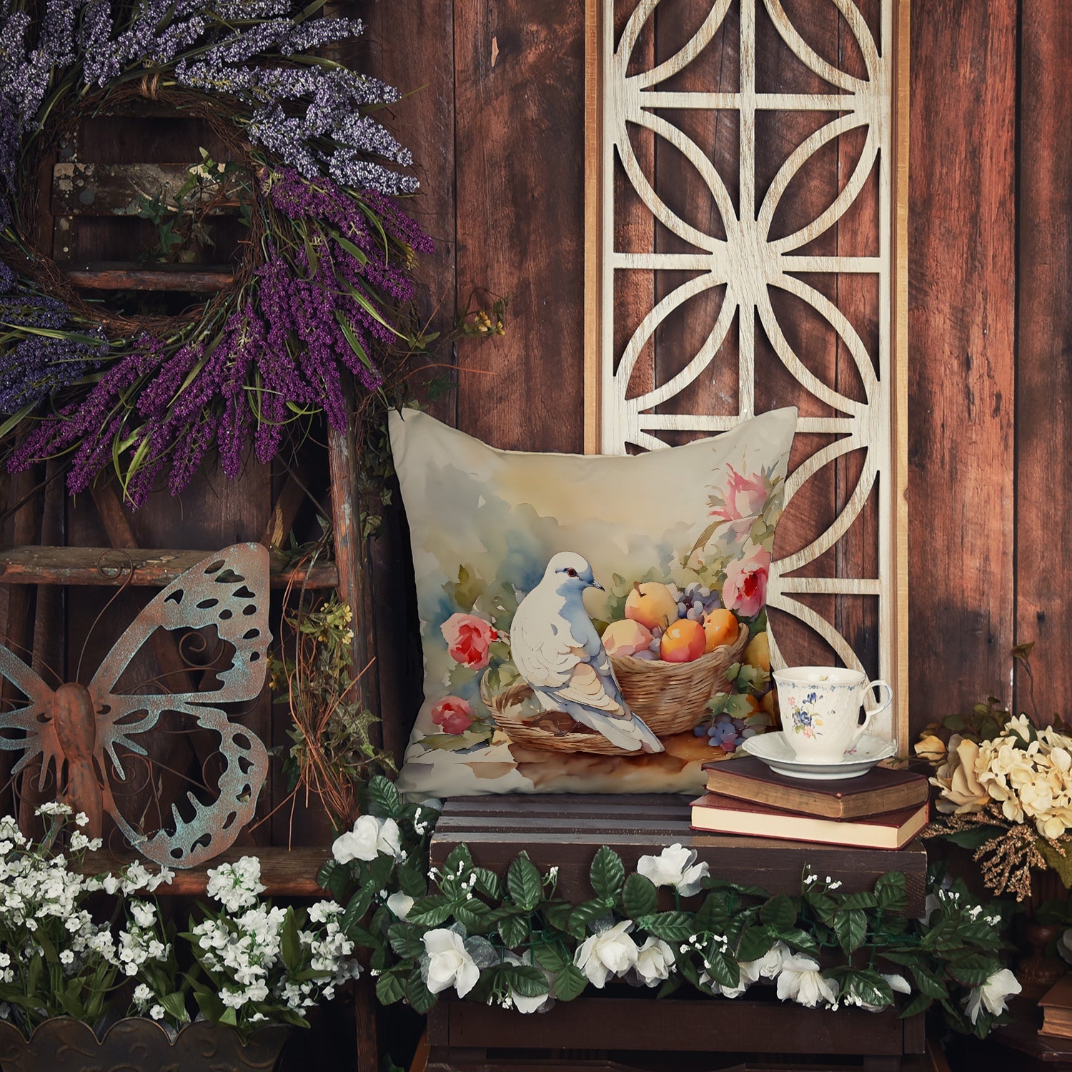Dove Throw Pillow-3