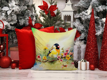 Goldfinch Throw Pillow-4