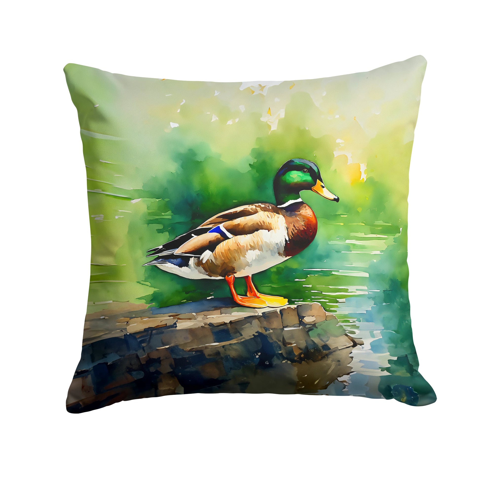 Mallard Throw Pillow-0